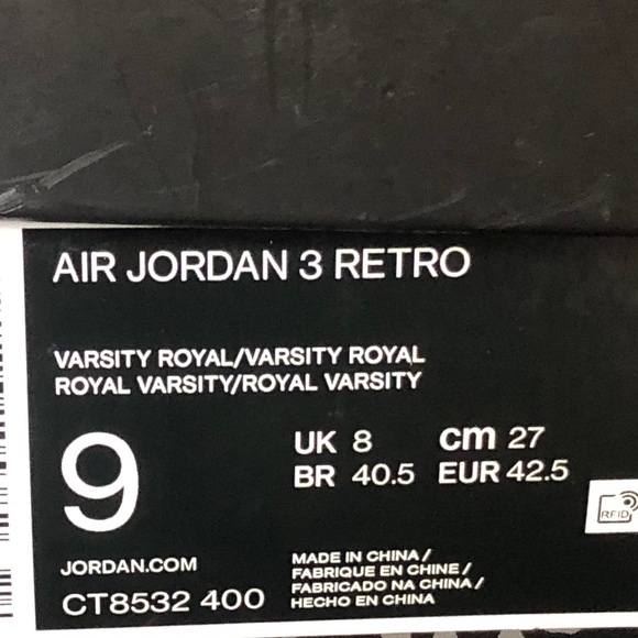 Air Jordan 3 retro - Picture 8 of 8